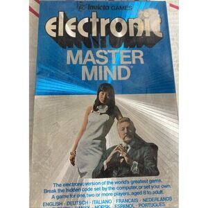 Invicta Master Mind Electronic Handheld Game 5000 (1977) – Original Box Vintage